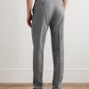 Slim-Fit Tapered Virgin Wool-Blend Houndstooth Trousers - BK