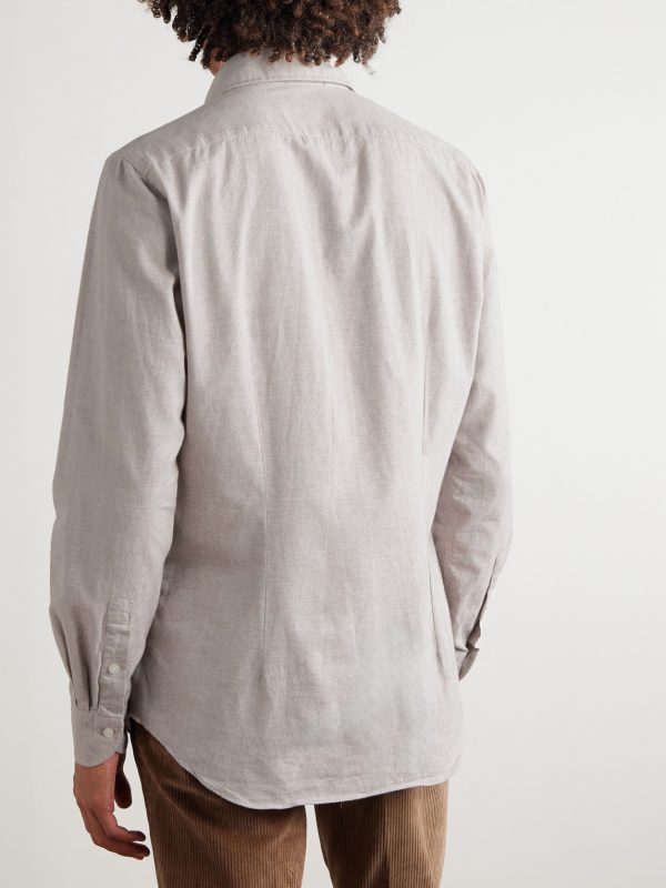 Glanshirt Slim-Fit Cotton-Twill Shirt - BK Glanshirt Slim-Fit Cotton-Twill Shirt - BK