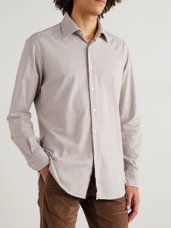 Glanshirt Slim-Fit Cotton-Twill Shirt - FR Glanshirt Slim-Fit Cotton-Twill Shirt - FR