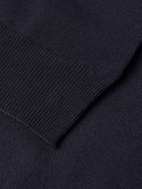 Virgin Wool-Blend Mock-Neck Sweater - CU