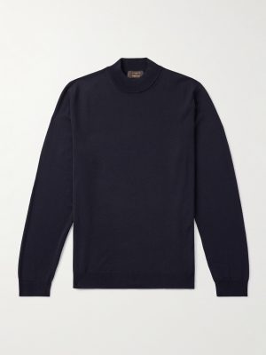 Virgin Wool-Blend Mock-Neck Sweater Virgin Wool-Blend Mock-Neck Sweater