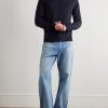 Virgin Wool-Blend Mock-Neck Sweater - OU