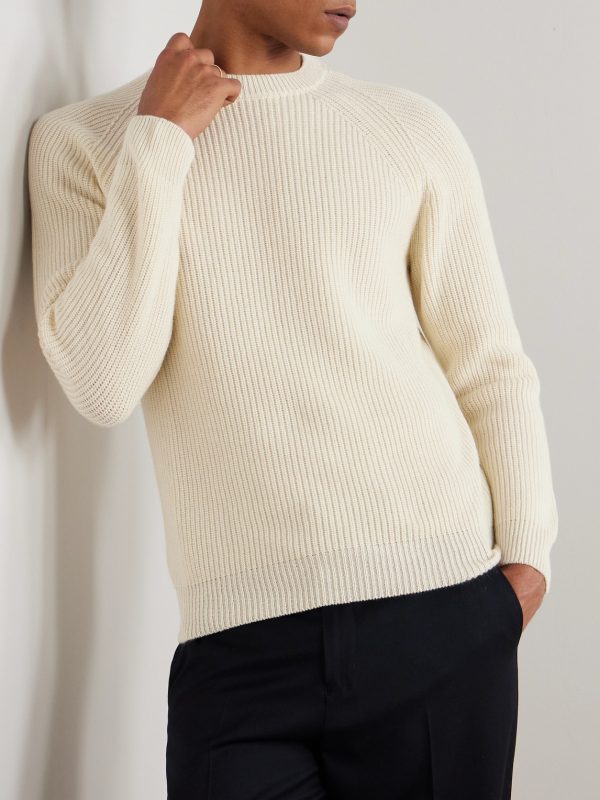 Ribbed Cashmere Sweater - FR Ribbed Cashmere Sweater - FR