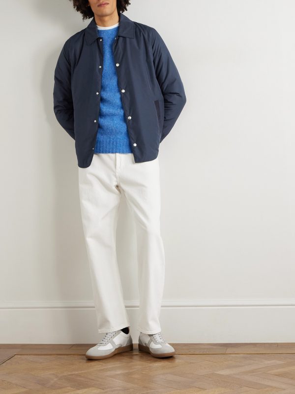 Teknosartorial Grosgrain-Trimmed Padded Shell Overshirt - OU Teknosartorial Grosgrain-Trimmed Padded Shell Overshirt - OU