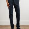 Slim-Fit Cotton-Blend Gabardine Trousers - FR Slim-Fit Cotton-Blend Gabardine Trousers - FR
