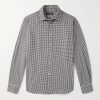 Slim-Fit Gingham Cotton-Flannel Shirt Slim-Fit Gingham Cotton-Flannel Shirt