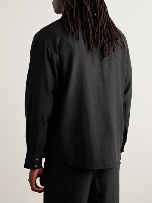 Wool and Cashmere-Blend Twill Shirt - BK
