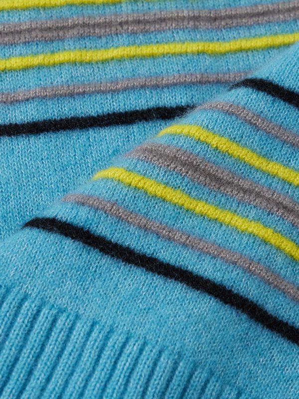 Reef Striped Cashmere and Cotton-Blend Sweater - CU
