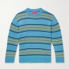 Reef Striped Cashmere and Cotton-Blend Sweater