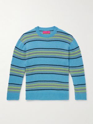 Reef Striped Cashmere and Cotton-Blend Sweater Reef Striped Cashmere and Cotton-Blend Sweater