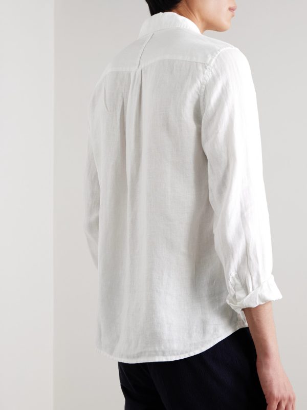 Garment-Dyed Linen Shirt - BK