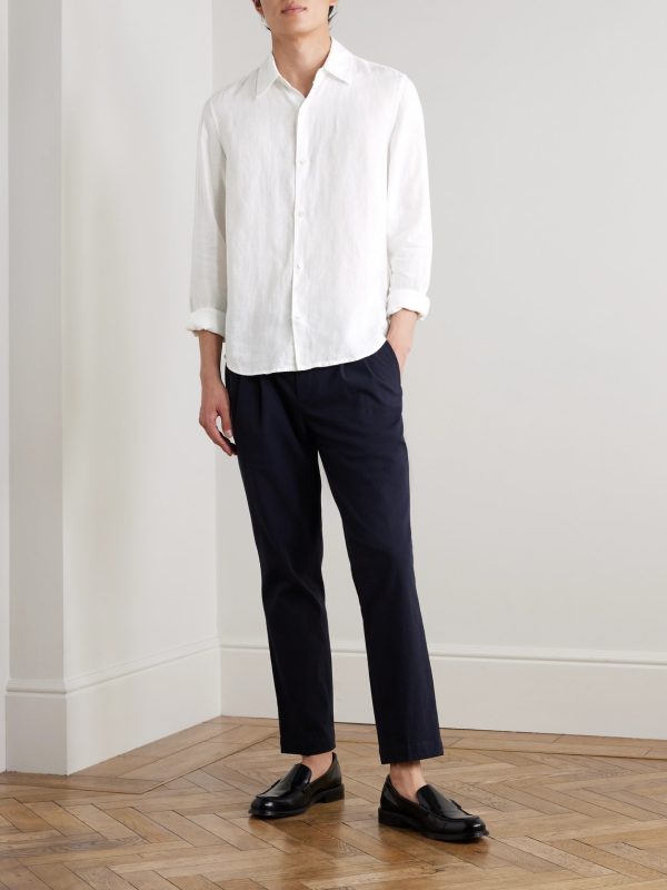Garment-Dyed Linen Shirt - OU