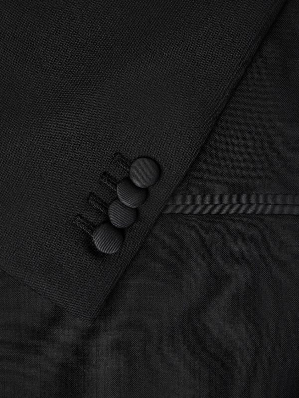 Double-Breasted Slim-Fit Satin-Trimmed Virgin Wool-Twill Tuxedo Jacket - CU Double-Breasted Slim-Fit Satin-Trimmed Virgin Wool-Twill Tuxedo Jacket - CU