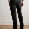 Slim-Fit Twill-Trimmed Wool Tuxedo Trousers - BK Slim-Fit Twill-Trimmed Wool Tuxedo Trousers - BK