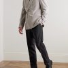 Slim-Fit Twill-Trimmed Wool Tuxedo Trousers - OU Slim-Fit Twill-Trimmed Wool Tuxedo Trousers - OU