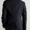 Slim-Fit Satin-Trimmed Wool Tuxedo Jacket - BK Slim-Fit Satin-Trimmed Wool Tuxedo Jacket - BK