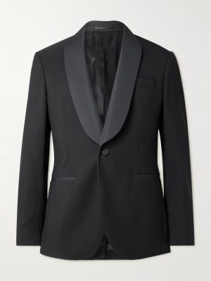 Slim-Fit Satin-Trimmed Wool Tuxedo Jacket Slim-Fit Satin-Trimmed Wool Tuxedo Jacket