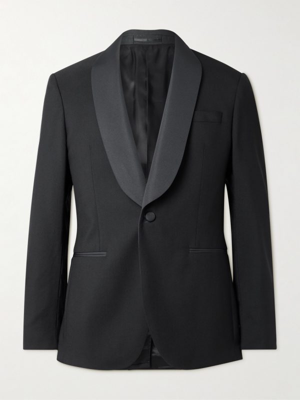 Slim-Fit Satin-Trimmed Wool Tuxedo Jacket Slim-Fit Satin-Trimmed Wool Tuxedo Jacket