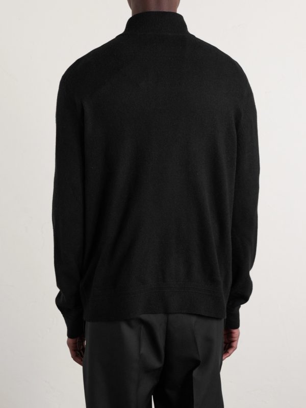 James Cashmere Half-Zip Sweater - BK