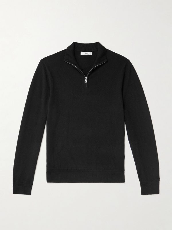 James Cashmere Half-Zip Sweater