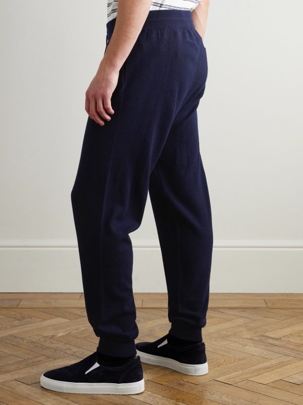 Tapered Wool and Cashmere-Blend Sweatpants - BK Tapered Wool and Cashmere-Blend Sweatpants - BK