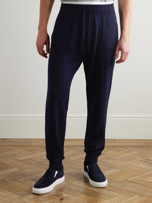 Tapered Wool and Cashmere-Blend Sweatpants - FR Tapered Wool and Cashmere-Blend Sweatpants - FR