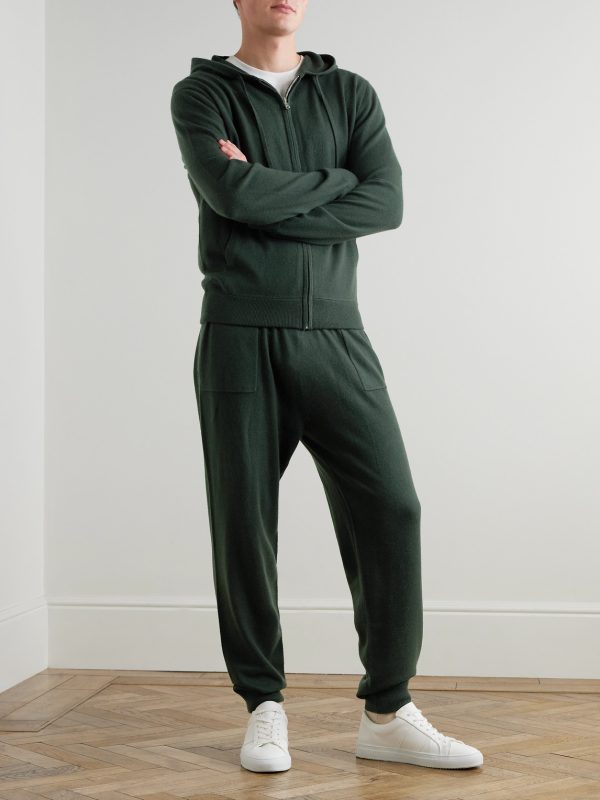 Tapered Wool and Cashmere-Blend Sweatpants - OU Tapered Wool and Cashmere-Blend Sweatpants - OU