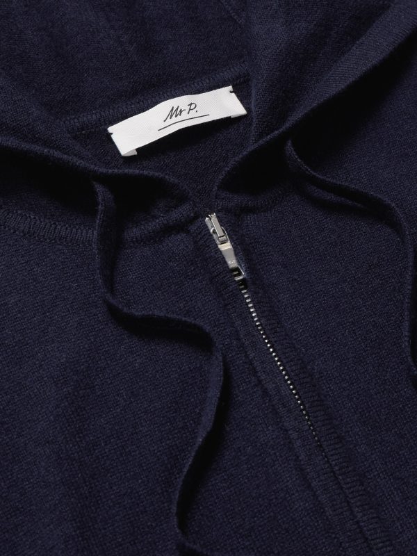 Wool and Cashmere-Blend Zip-Up Hoodie - CU Wool and Cashmere-Blend Zip-Up Hoodie - CU