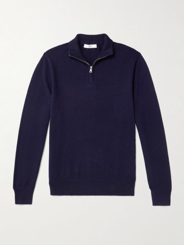 James Cashmere Half-Zip Sweater