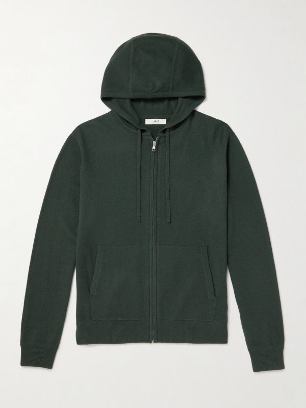 Wool and Cashmere-Blend Zip-Up Hoodie