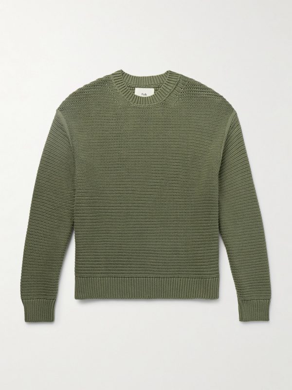 Ribbed Cotton Sweater