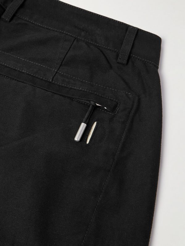 Signal Straight-Leg Pleated Cotton Trousers - CU