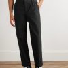 Signal Straight-Leg Pleated Cotton Trousers - FR