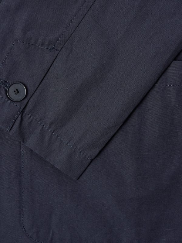 Cotton and Linen-Blend Poplin Blazer - CU
