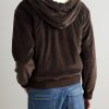 Embellished Logo-Embroidered Cotton-Blend Velour Zip-Up Hoodie - BK Embellished Logo-Embroidered Cotton-Blend Velour Zip-Up Hoodie - BK