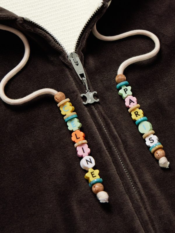 Embellished Logo-Embroidered Cotton-Blend Velour Zip-Up Hoodie - CU Embellished Logo-Embroidered Cotton-Blend Velour Zip-Up Hoodie - CU