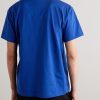 Triomphe Logo-Embroidered Cotton-Jersey T-Shirt - BK Triomphe Logo-Embroidered Cotton-Jersey T-Shirt - BK