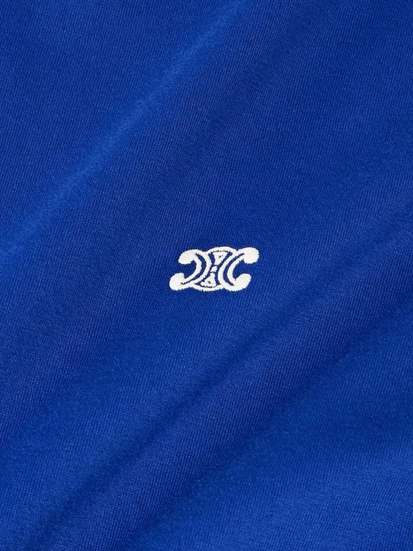 Triomphe Logo-Embroidered Cotton-Jersey T-Shirt - CU Triomphe Logo-Embroidered Cotton-Jersey T-Shirt - CU