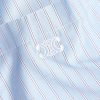 Convertible-Collar Logo-Embroidered Striped Cotton-Poplin Shirt - CU Convertible-Collar Logo-Embroidered Striped Cotton-Poplin Shirt - CU