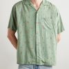 Convertible-Collar Paisley-Print Voile Shirt - FR Convertible-Collar Paisley-Print Voile Shirt - FR