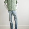 Convertible-Collar Paisley-Print Voile Shirt - OU Convertible-Collar Paisley-Print Voile Shirt - OU
