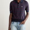 Slim-Fit Logo-Embroidered Striped Cotton Polo Shirt - FR Slim-Fit Logo-Embroidered Striped Cotton Polo Shirt - FR