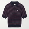 Slim-Fit Logo-Embroidered Striped Cotton Polo Shirt Slim-Fit Logo-Embroidered Striped Cotton Polo Shirt