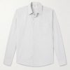 Logo-Embroidered Striped Cotton-Poplin Shirt Logo-Embroidered Striped Cotton-Poplin Shirt