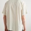 Camp-Collar Logo-Print Voile Shirt - BK Camp-Collar Logo-Print Voile Shirt - BK