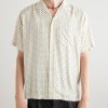 Camp-Collar Logo-Print Voile Shirt - FR Camp-Collar Logo-Print Voile Shirt - FR