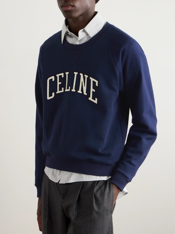 Logo-Appliquéd Cotton-Jersey Sweatshirt - FR