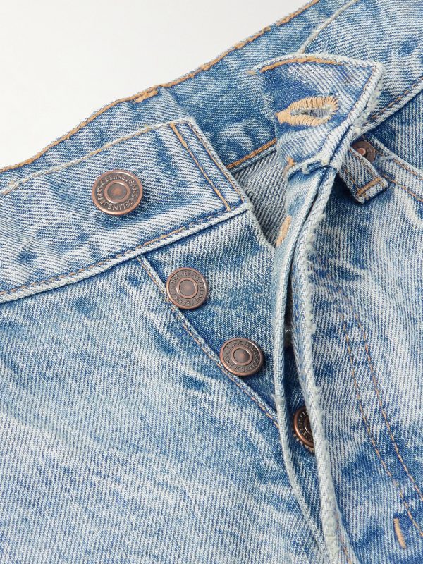 Kurt Straight-Leg Distressed Jeans - E1