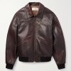 Leather Bomber Jacket Leather Bomber Jacket