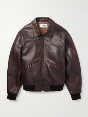 Leather Bomber Jacket Leather Bomber Jacket